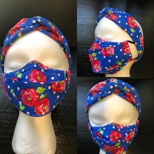 3D face mask and headband turban